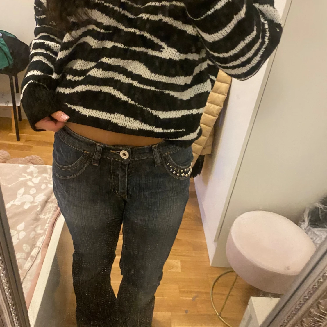 Lågmidjade jeans