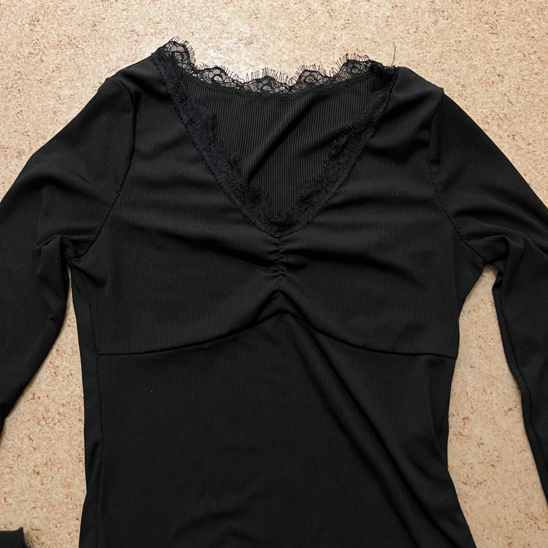 Svart långärmad topp från SHEIN - 91