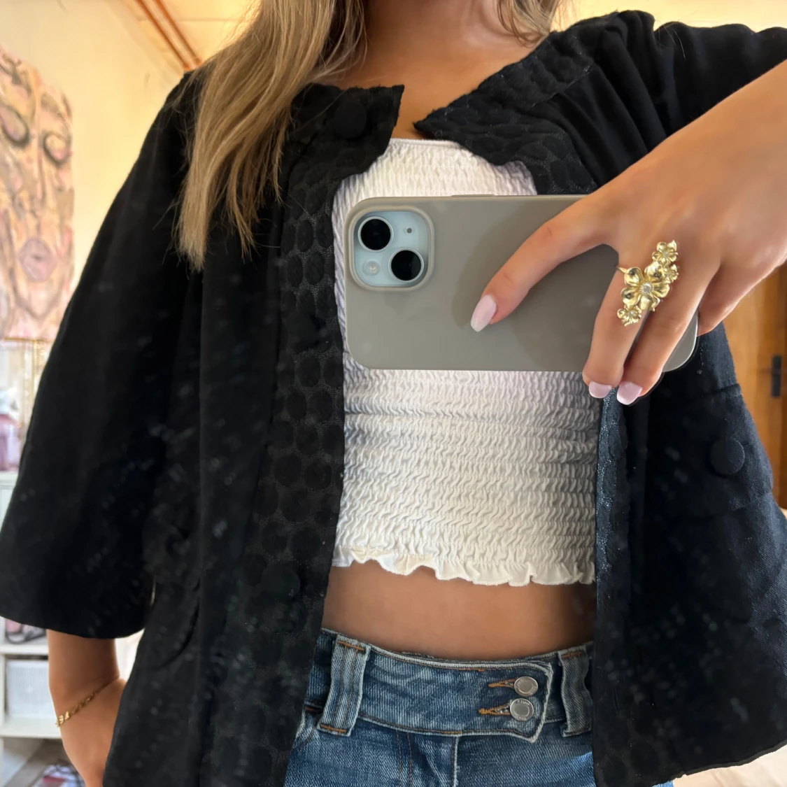 Trekvartsärmad jacka - 90