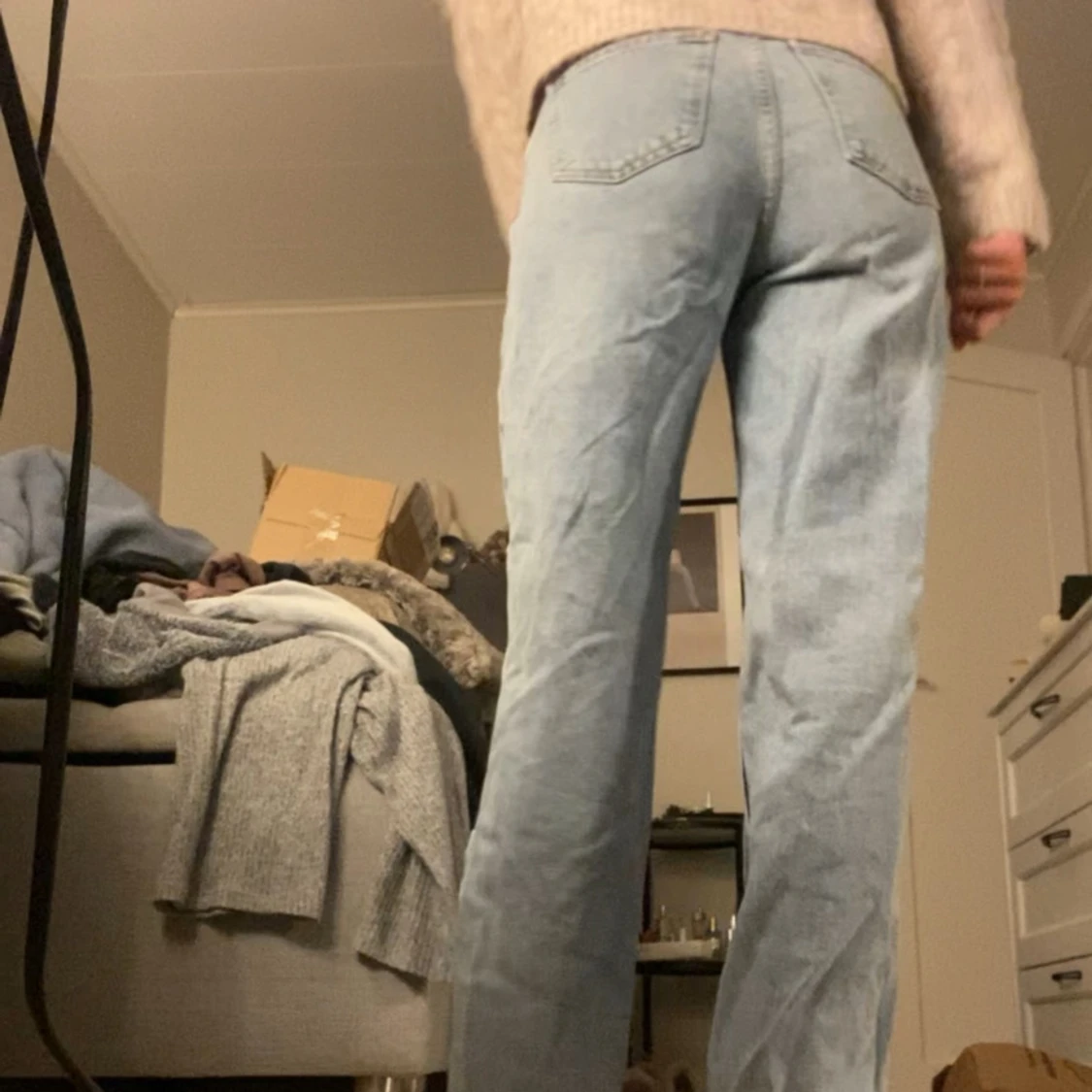Ljusblå jeans - 90