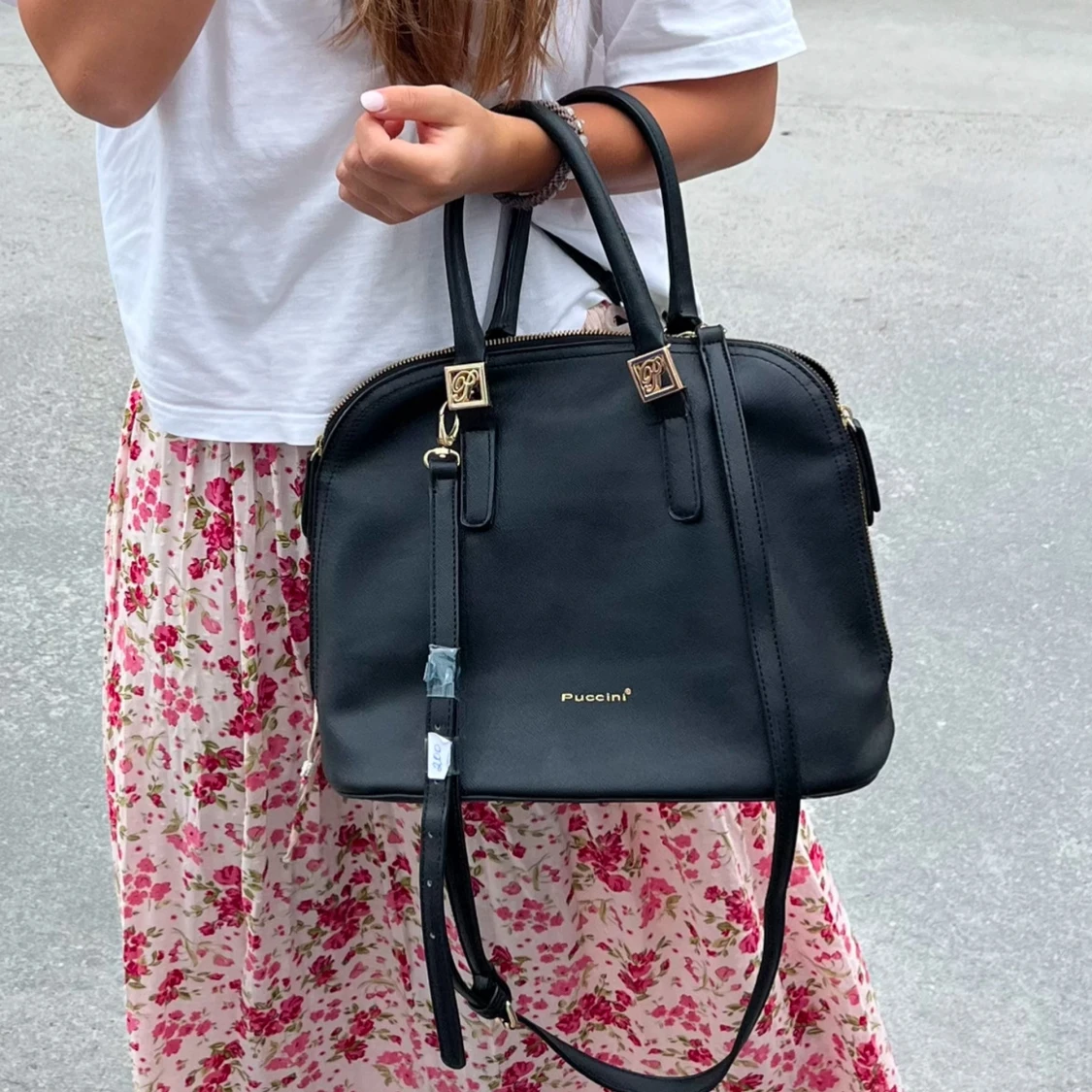 Svart handväska från Puccini