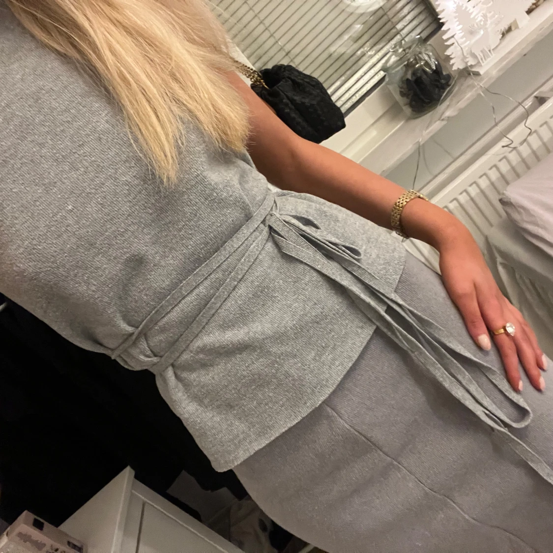 Zara sett kjol och topp med knytband - 91