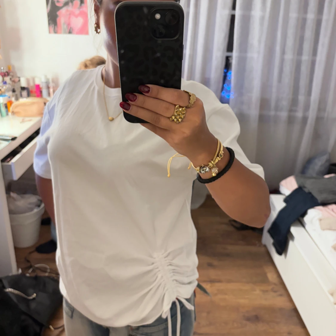 Cool t-shirt med snörning - 1