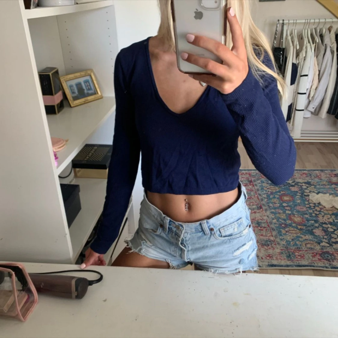 Stradivarius cropped tröja