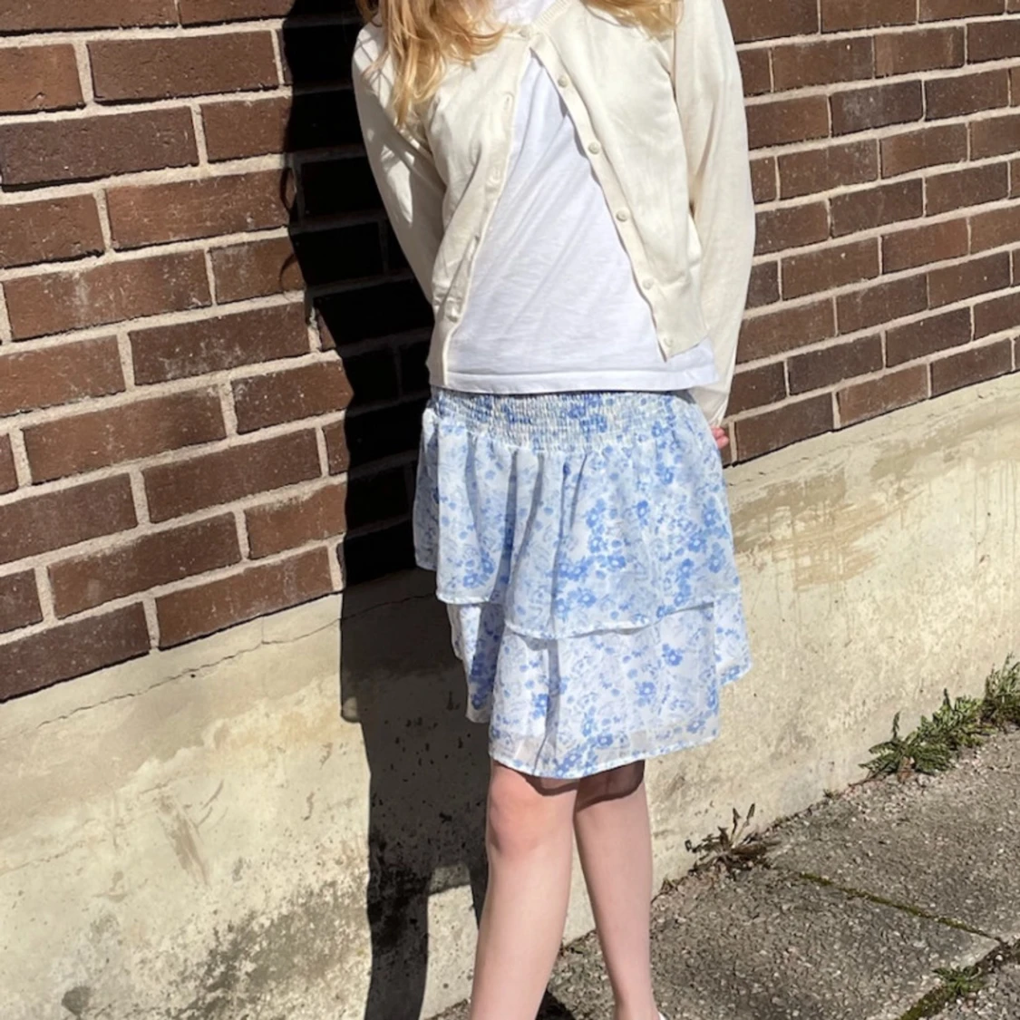 Blommig kjol 🌸🩵