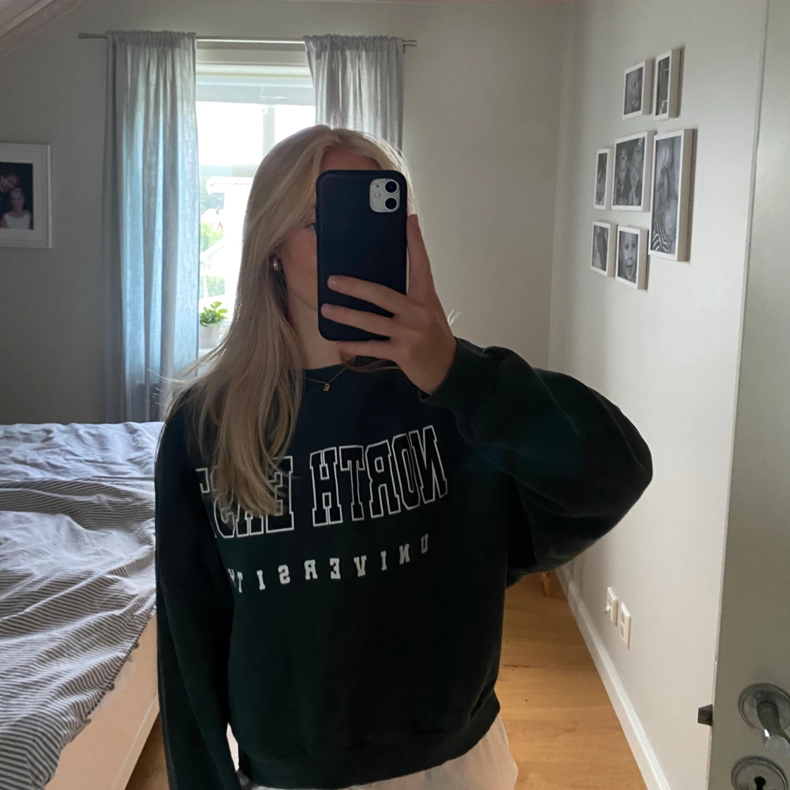 Grön sweatshirt  - 90