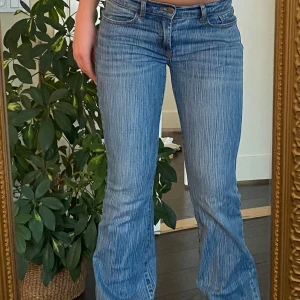 Lågmidjade low waist jeans randig tvätt  - Stripy/randig tvätt low waist 