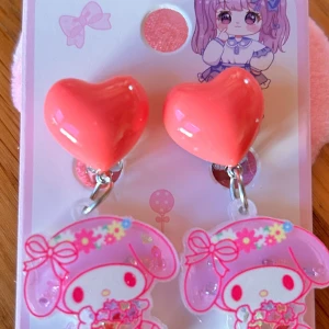 Clipsörhängen med My Melody! - Söta clipsörhängen med My Melody-motiv. Nya!