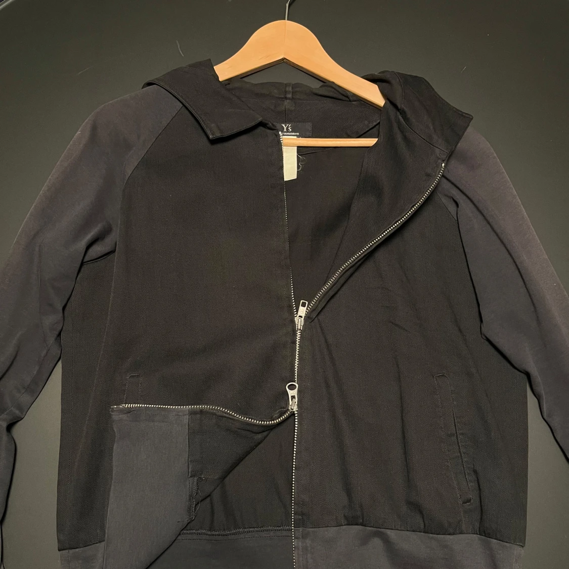 Yohji yamamoto zip hoodie - 90