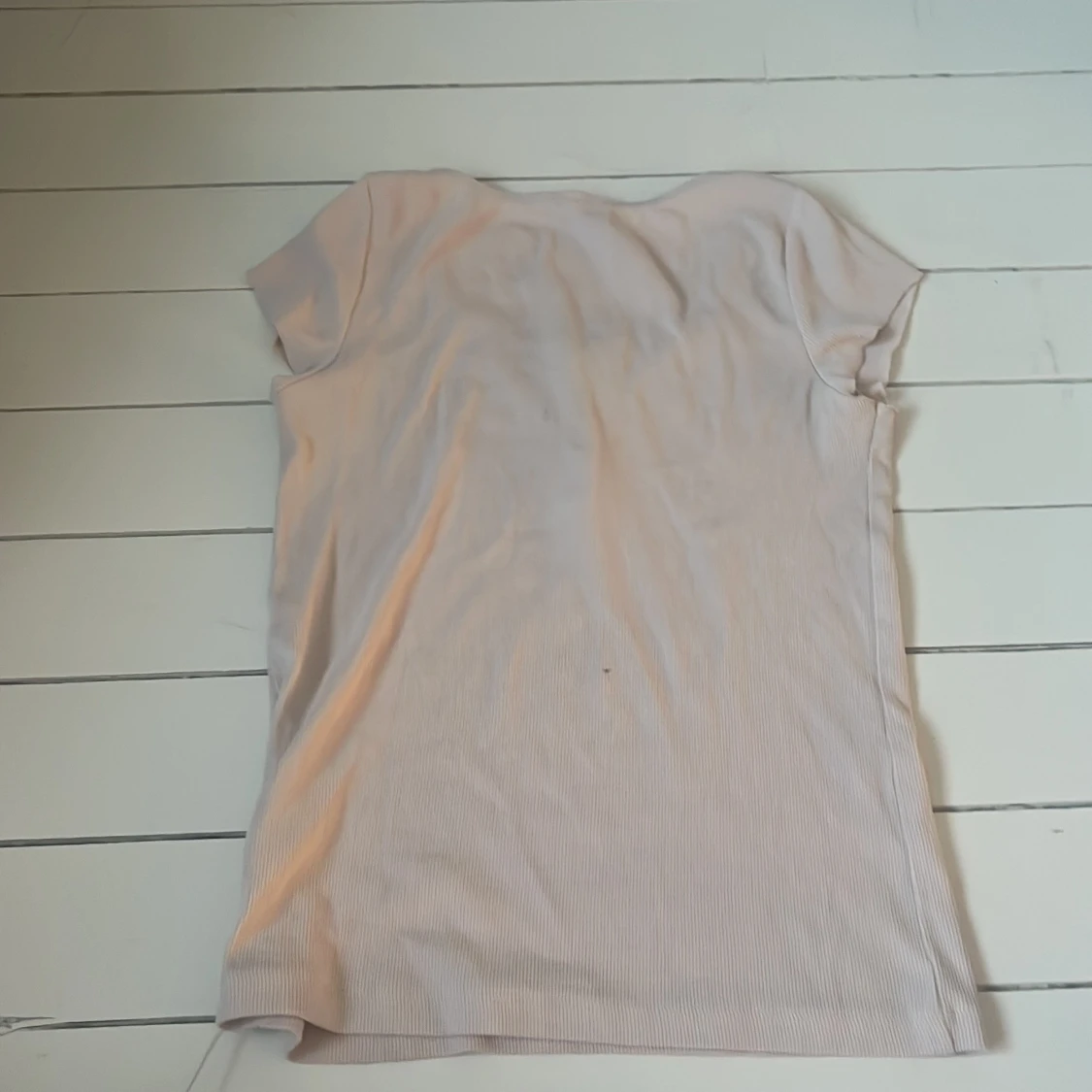Beige ribbad topp från H&M - 3