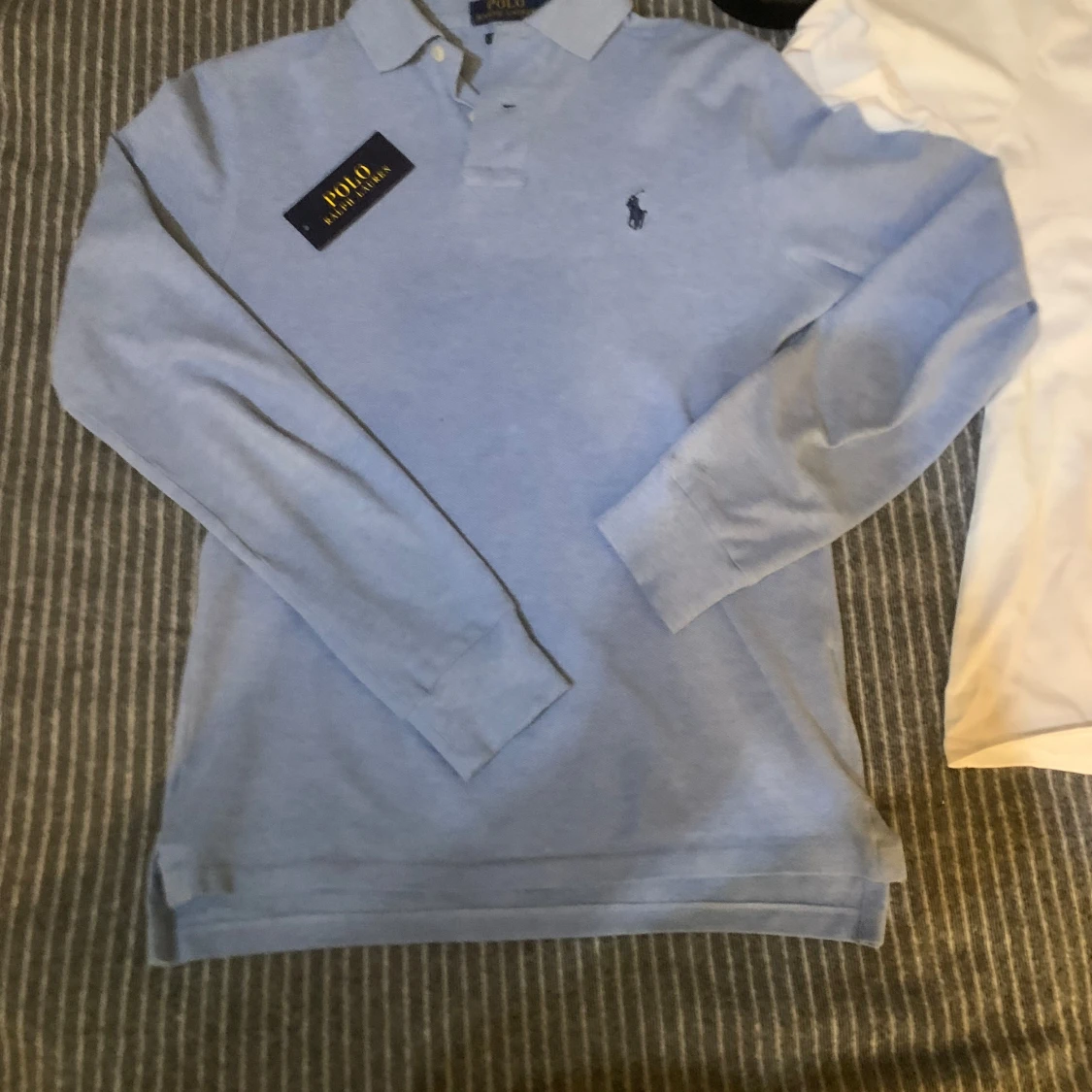 Ljusblå pikétröja från Ralph Lauren