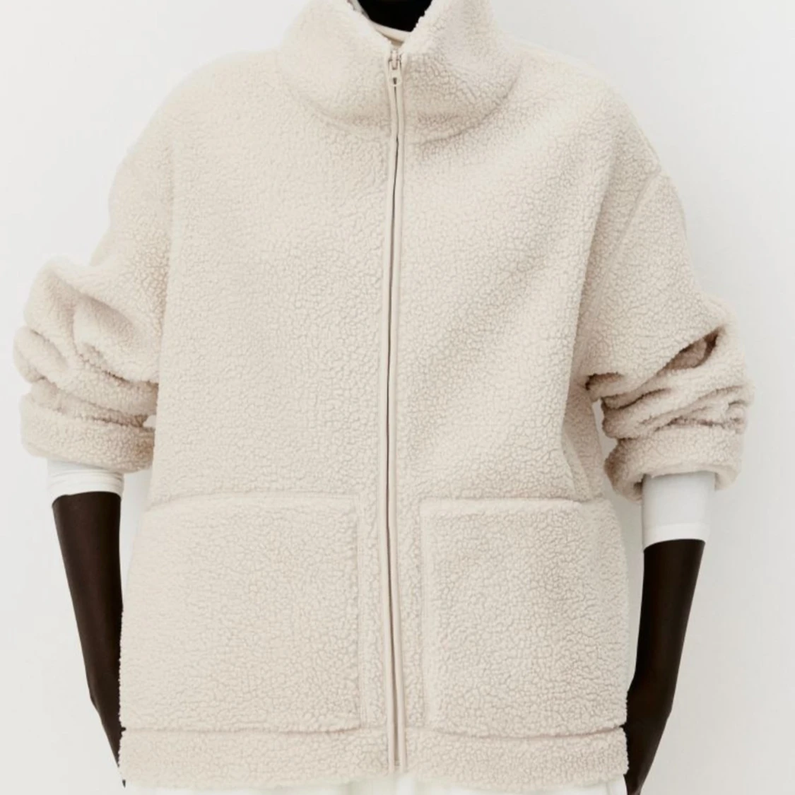 Beige teddyjacka från H&M - 91
