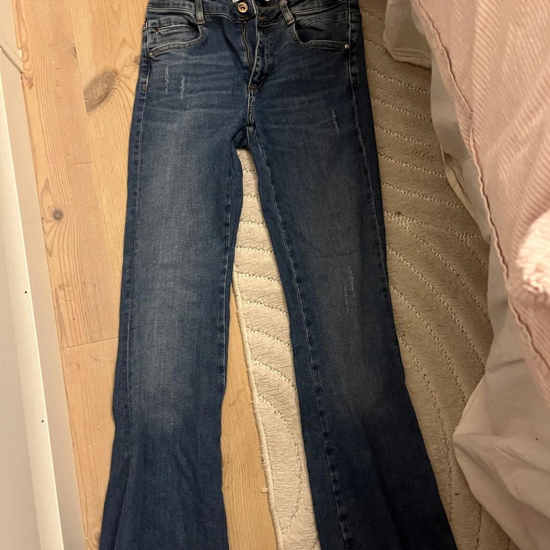 Blå bootcut jeans - 91