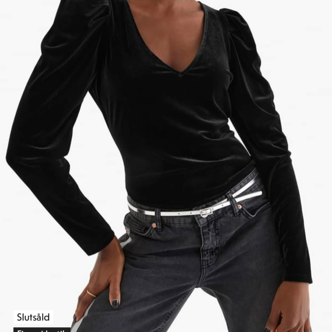 Svart sammetstopp från Kappahl 