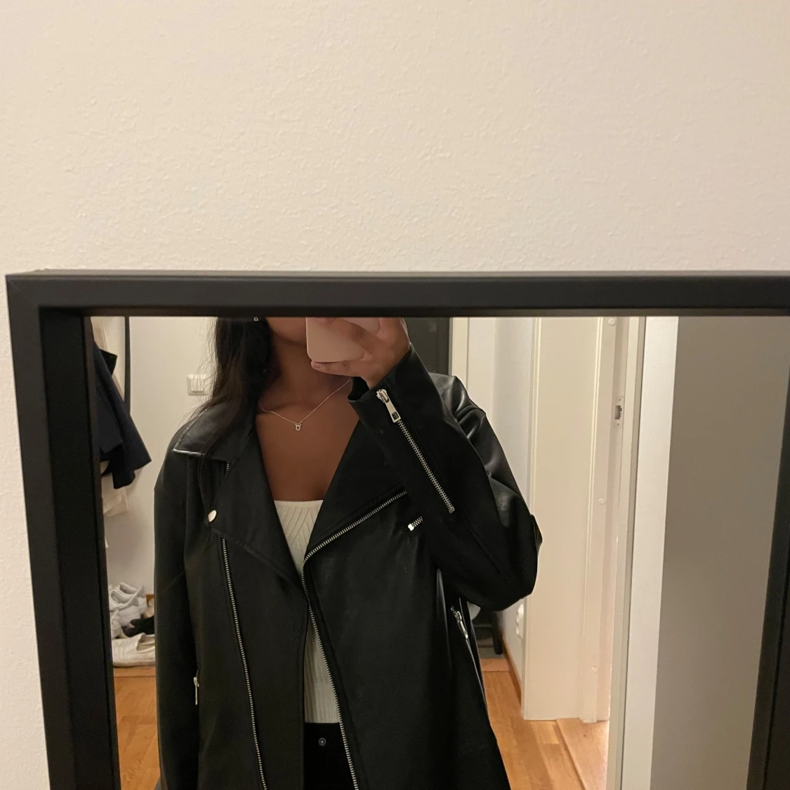 Oversized skinnjacka