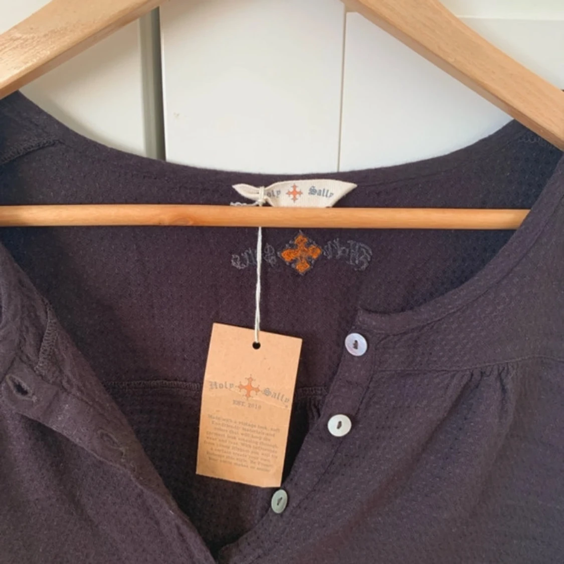 Mörklila långärmad topp från Holebrook - 1