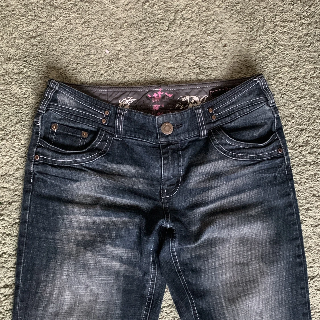 Lågmidjade jeans - 1