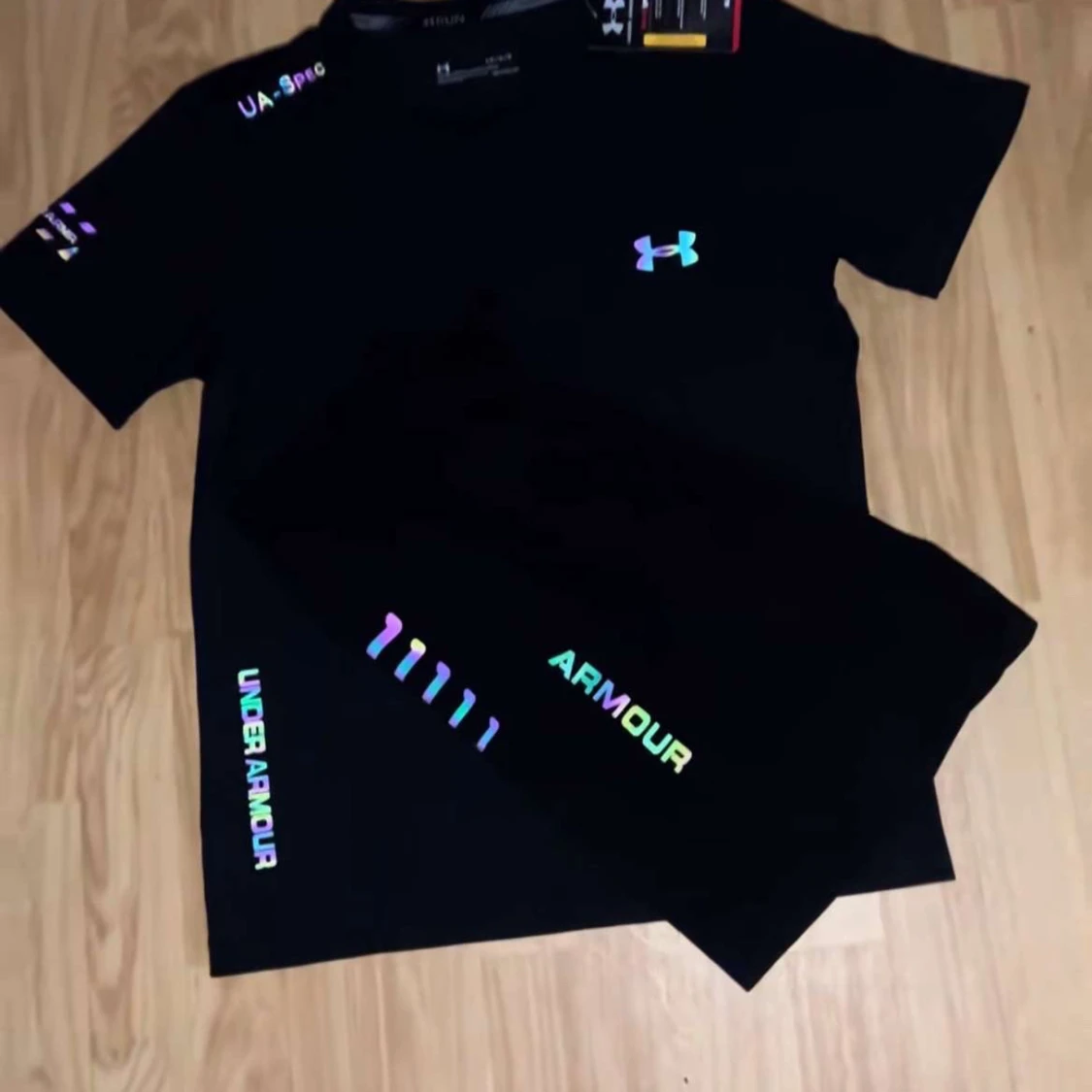 Två under armour reflekterade sets med färg av grå och svart - 1