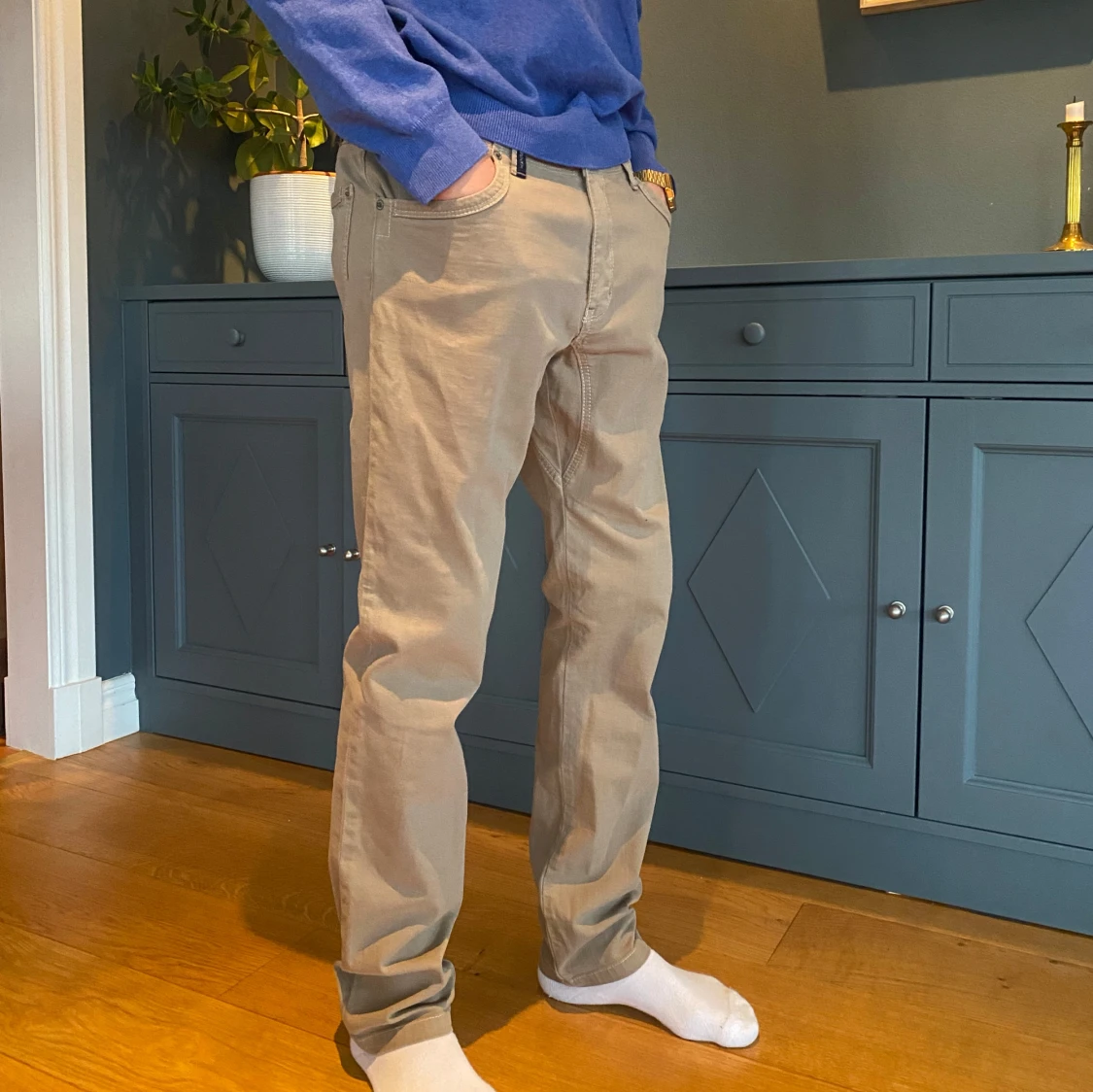 Beige byxor från Hansen & Jacob - 90