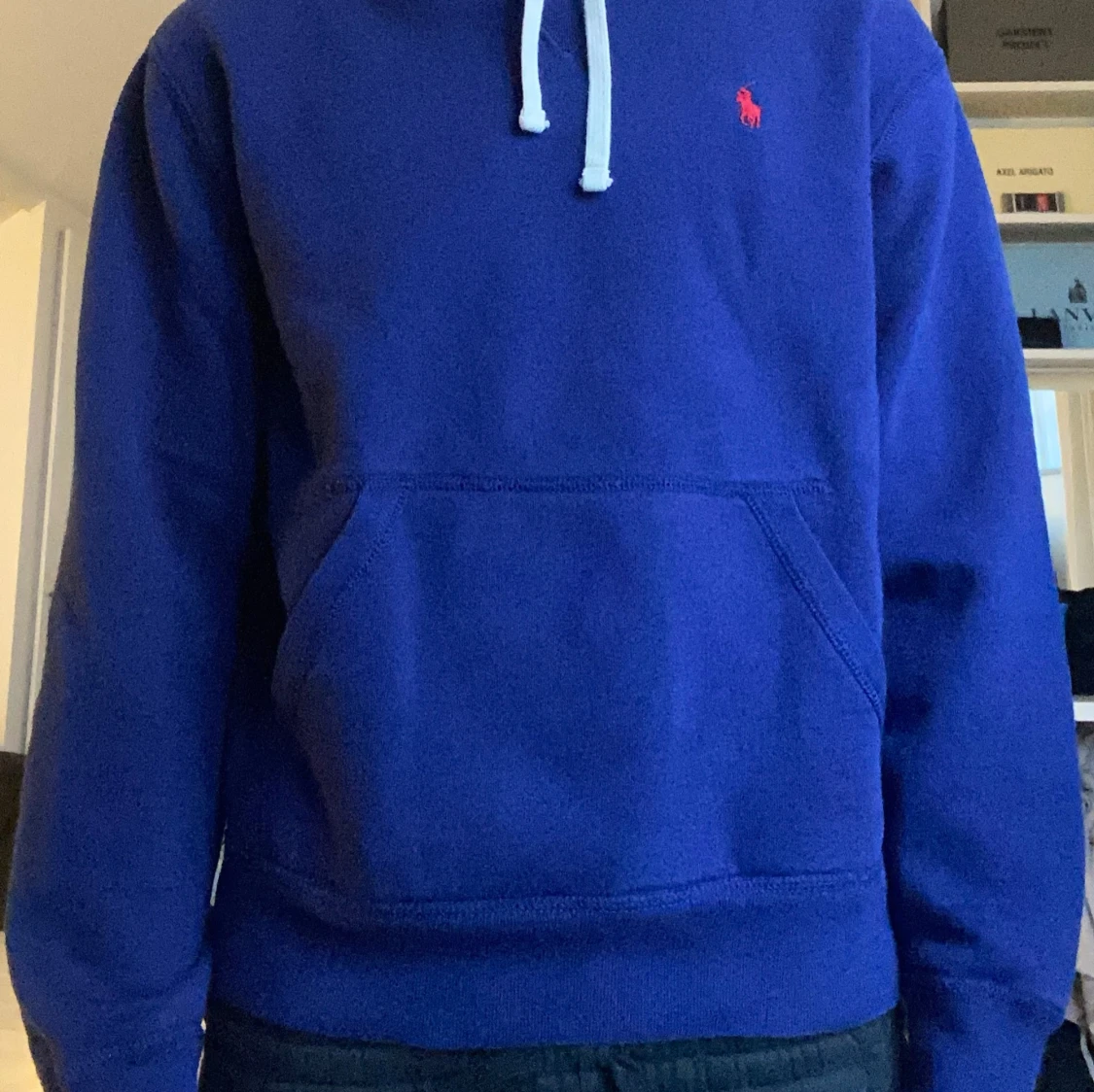Blå hoodie från Ralph Lauren - 92