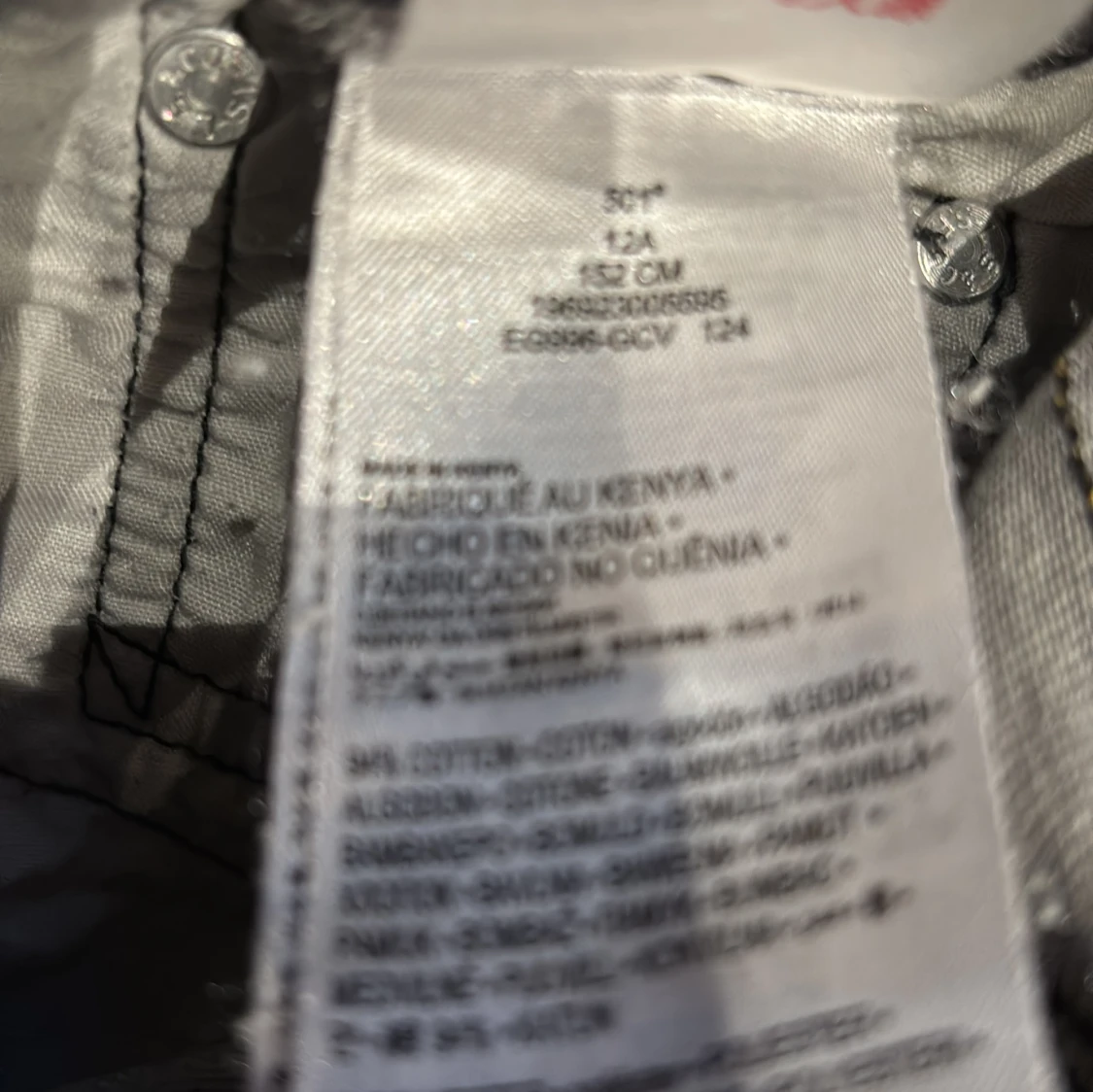 Grå Levis 501 jeans - 92