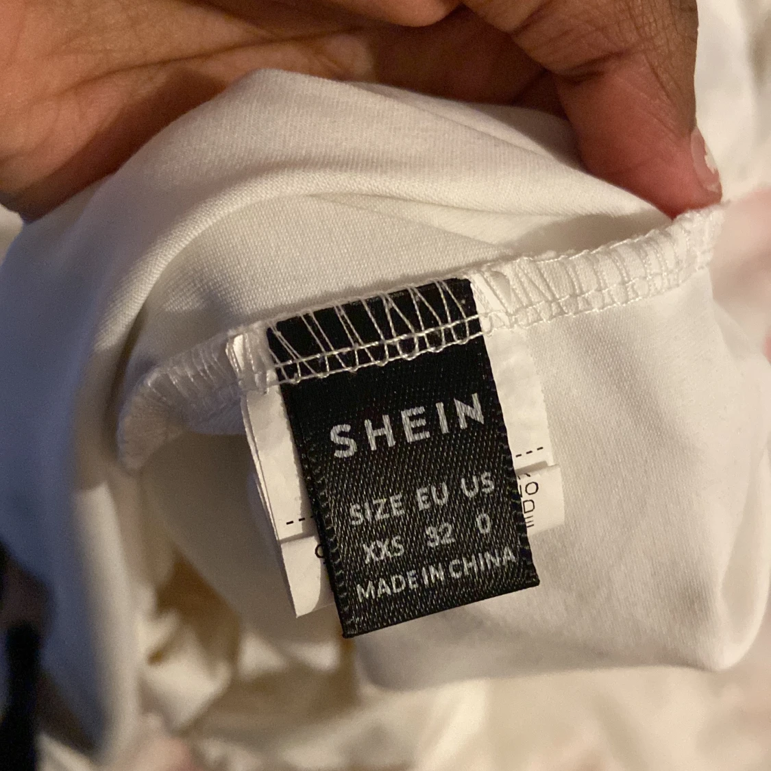 Vit axelbandslös klänning från Shein - 92