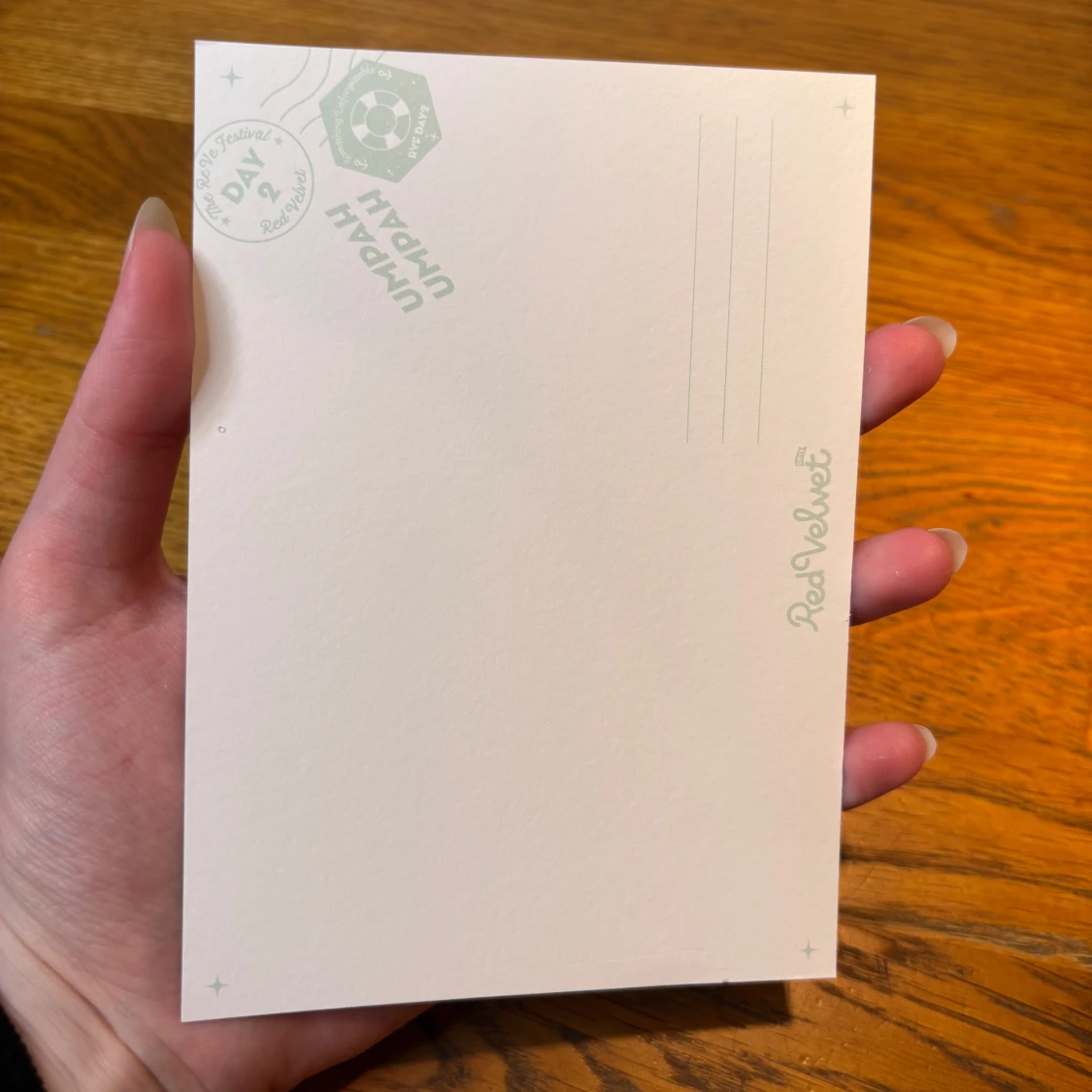 Red Velvet postcard  - 90