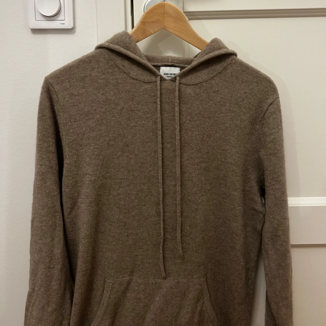 Beige John Henric kashmir hoodie - 90