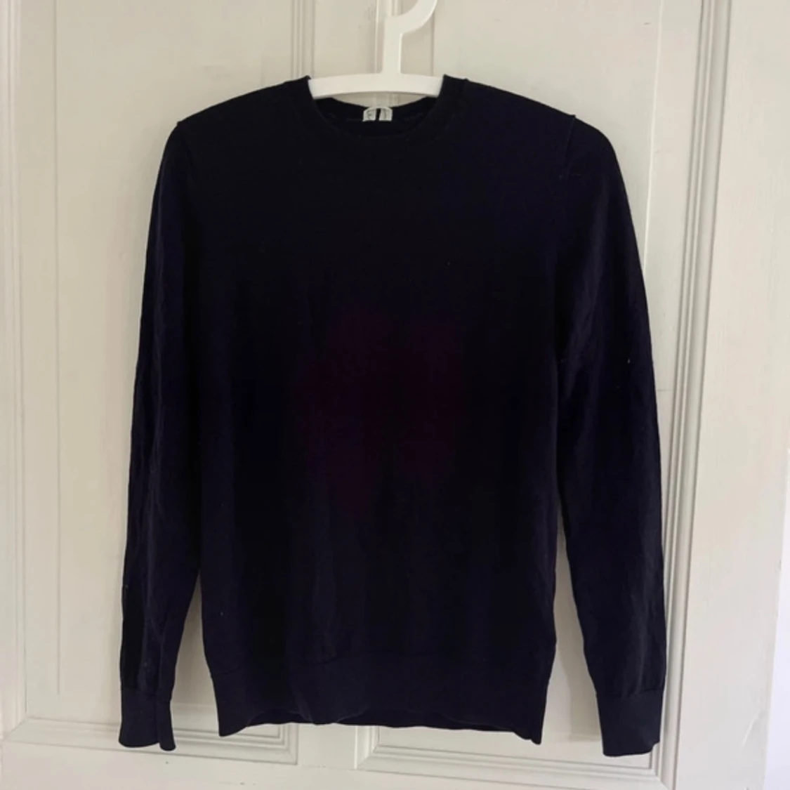 Svart långärmad stickad tröja - 90