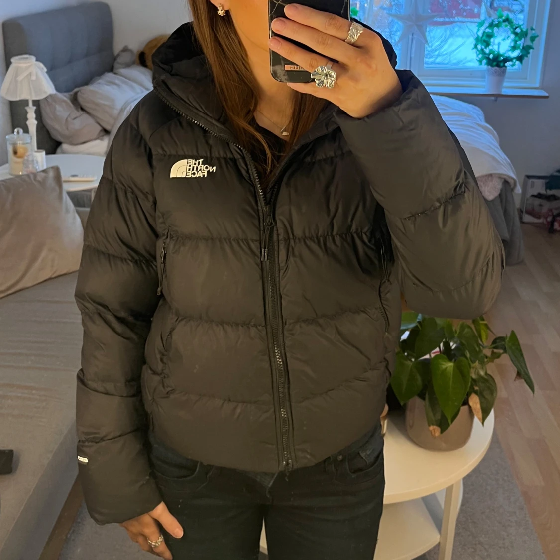 Svart dunjacka från The North Face