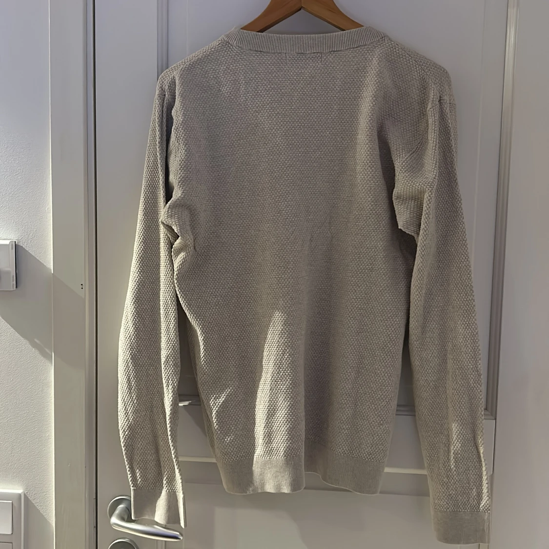 Beige bomullströja - 90