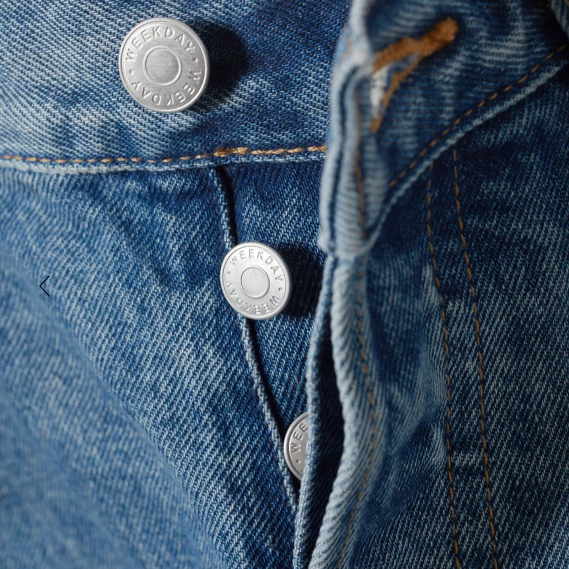 Weekday Space Relaxed Straight Jeans 90s Blue - Mellanblå stl 28/32 - 90