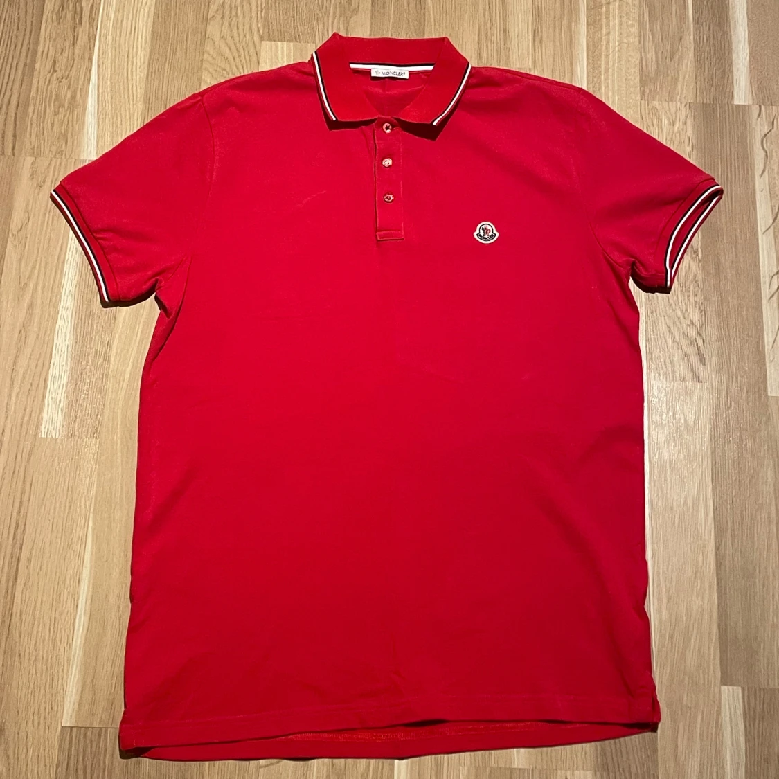 Röd moncler pike/polo - 90