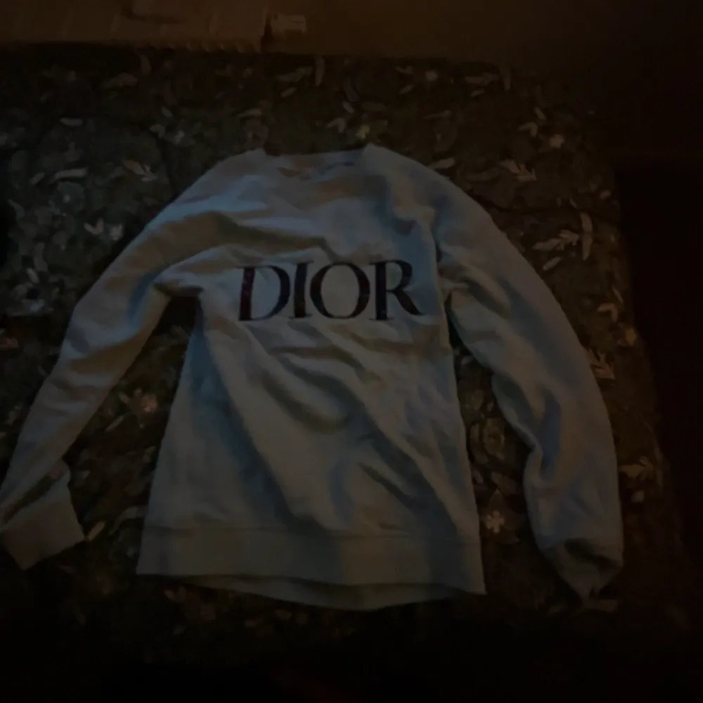 Ja köpte denna dior tröjan för 8000 i Spanien men vill sälja den för hämta fel storlek . Hoodies.