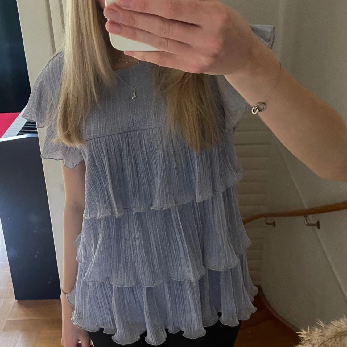 Lila volang topp - 90