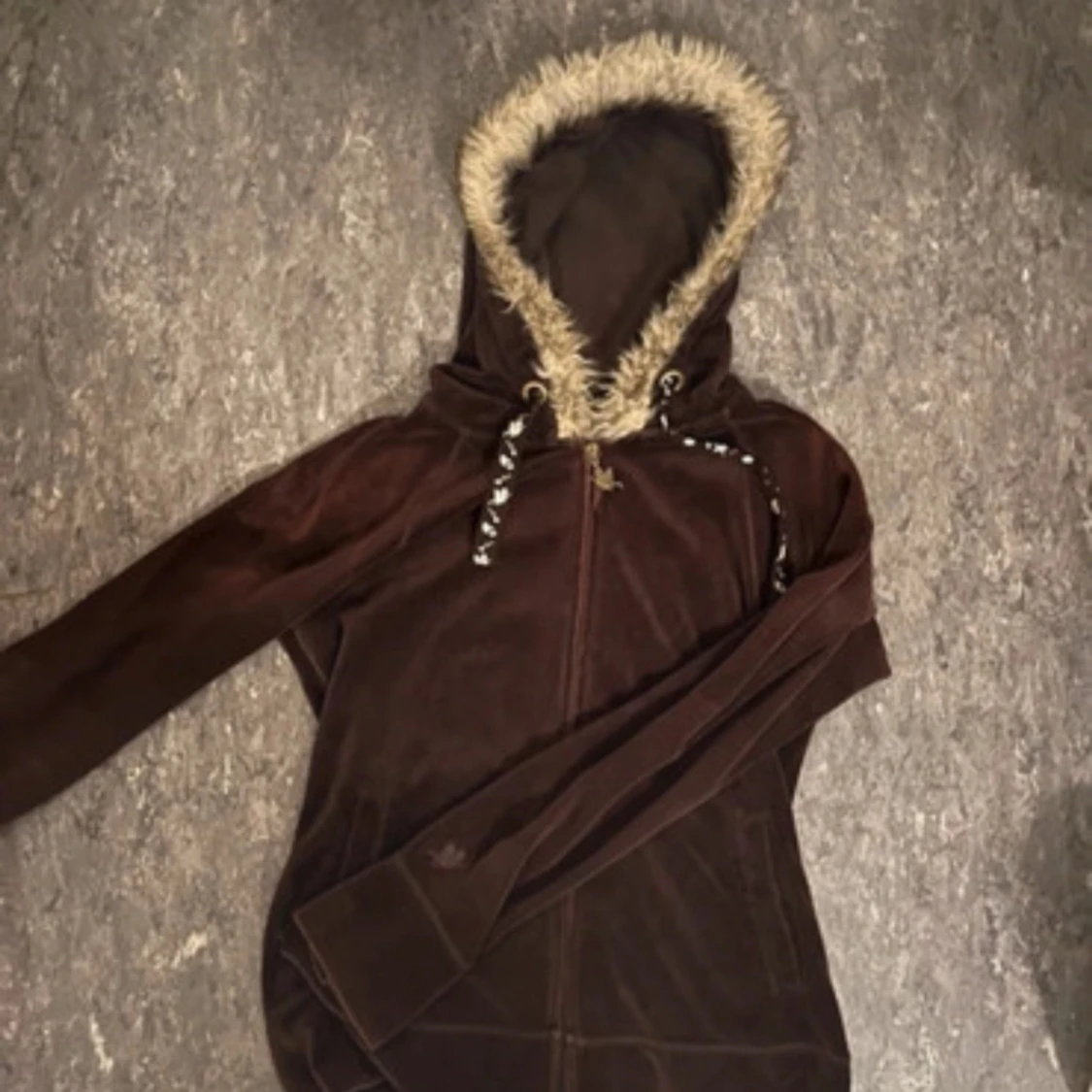 Brun furhoodie