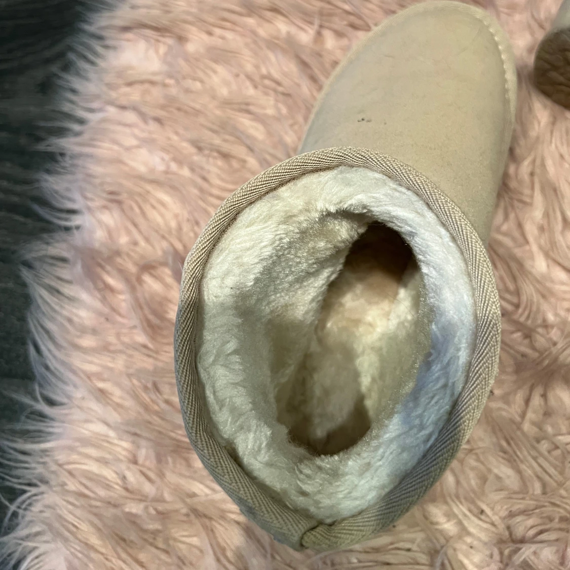 Beige boots med foder - 2