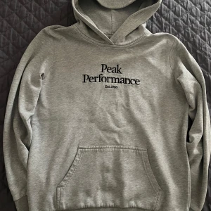 Grå hoodie från Peak Performance - Säljer en stilren grå hoodie från Peak Performance. Strl 160, använt ett par gånger bara.