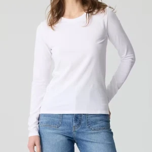 Vit långärmad tröja - Vit långärmad tröja i bomull, perfekt basplagg i garderoben. 