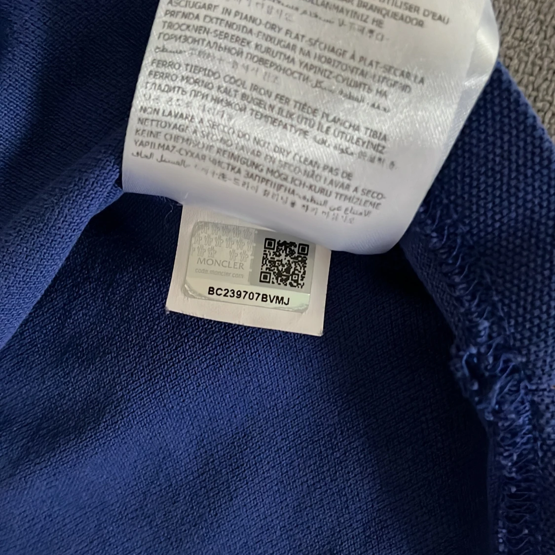 Moncler piké blå - 93