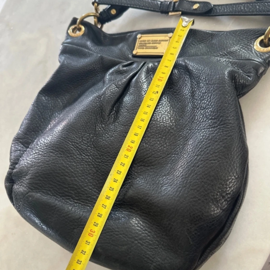 Svart axelväska i skinn - 92