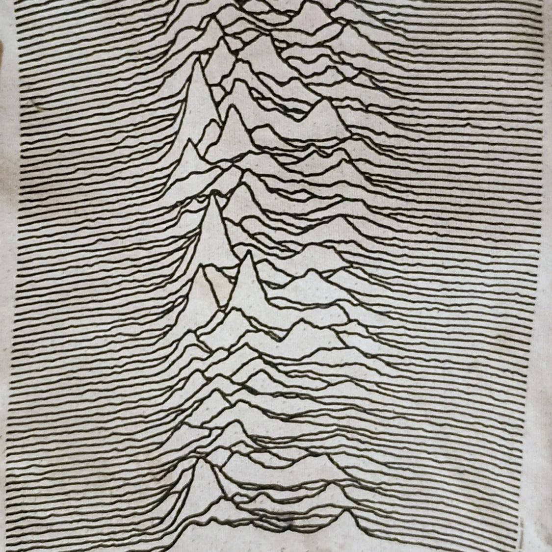 Vit/Beige hoodie med Joy Division-tryck - 3