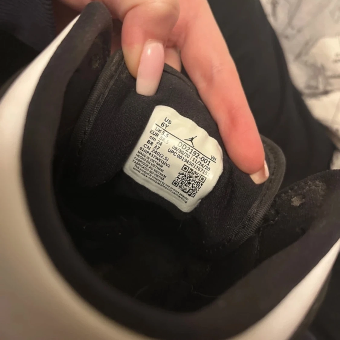 Svartvita Nike Air Jordans - 93