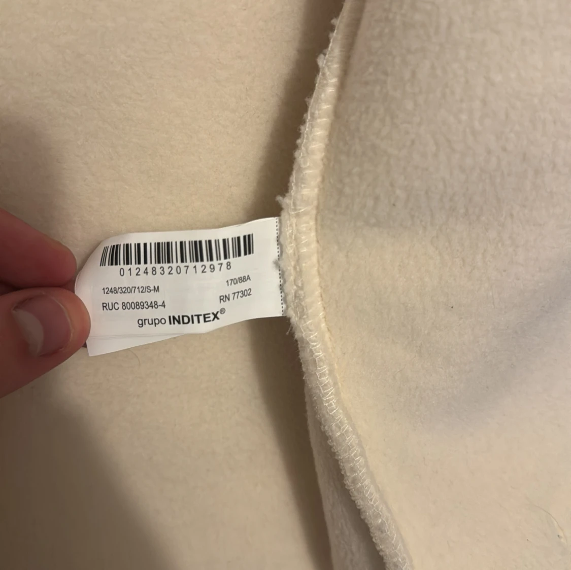 Beige fleecejacka från zara  - 91