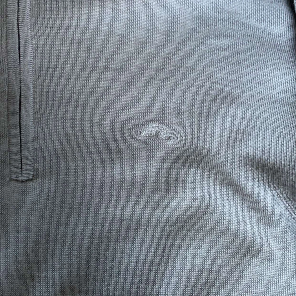 Stickad grå J Lindeberg zip tröja - 90