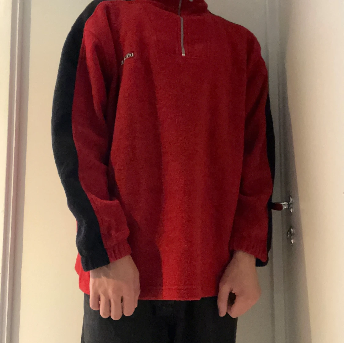 Röd Fleecetröja - 90