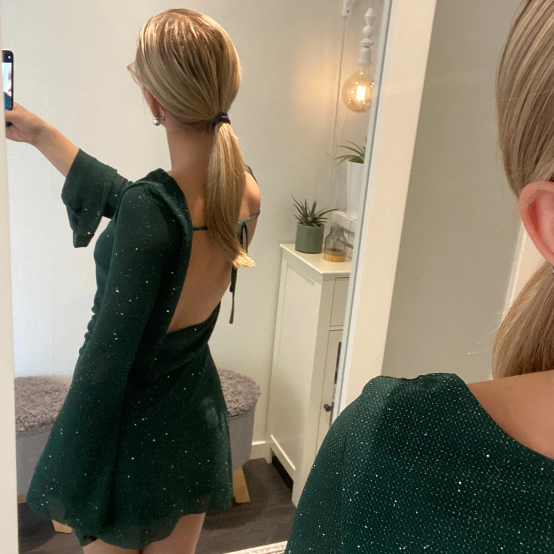 Glittrig klänning - 92