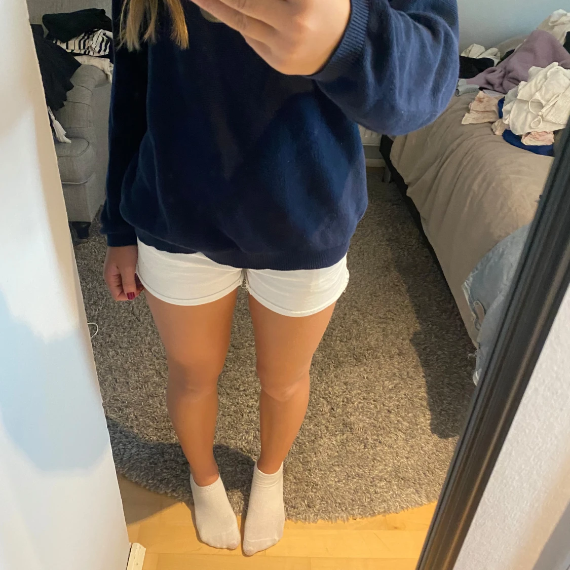 Marinblå tröja  - 90