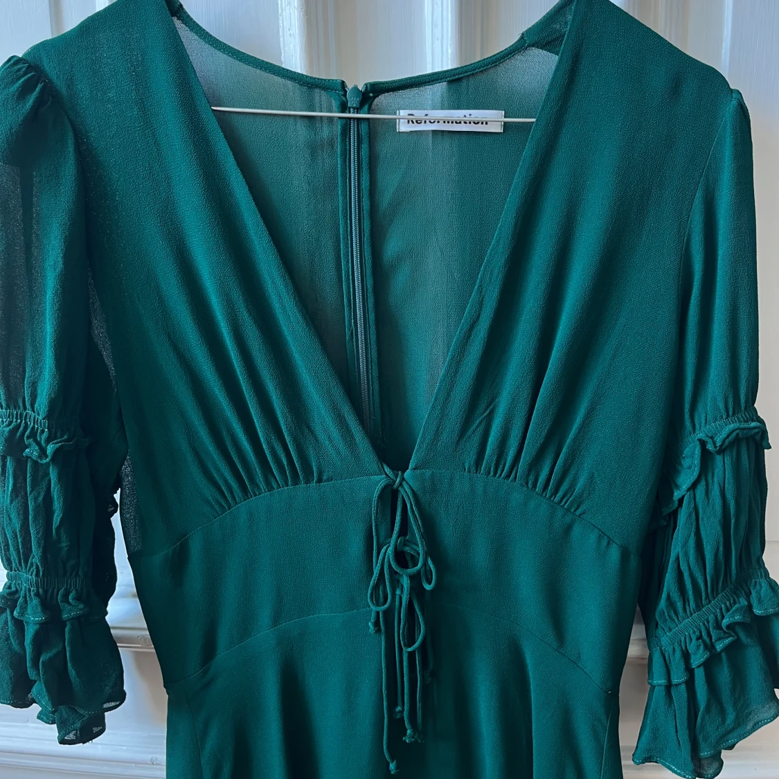 Reformation klänning smaragd grön - 90