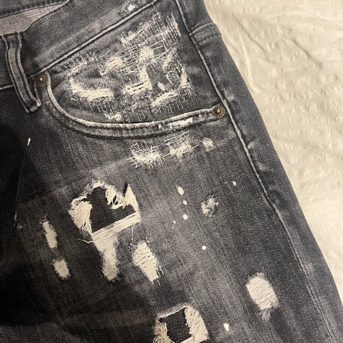 Grå jeans med slitningar från Dsquared2 - 3